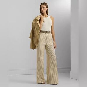 Lauren Ralph Lauren Ribbed Tank Top Tan